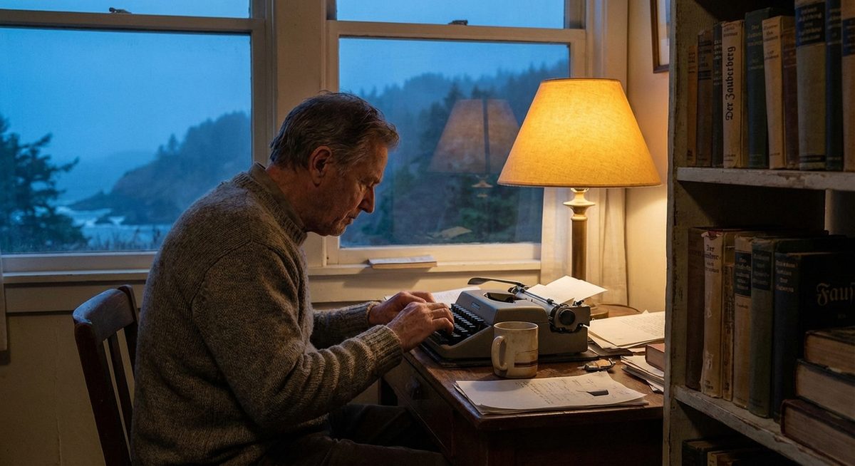 Schreibtisch eines Exilautors