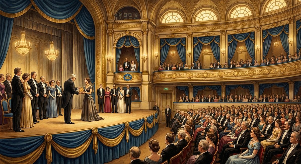 Festliche Nobelpreis-Zeremonie in Stockholm